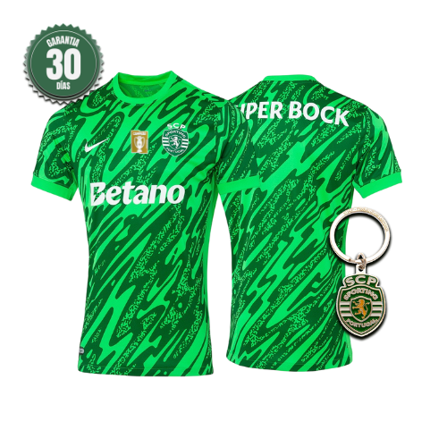 Camisola Sporting Guarda-Redes Verde 2025/26 - ÚLTIMAS UNIDADES! 🔥💚